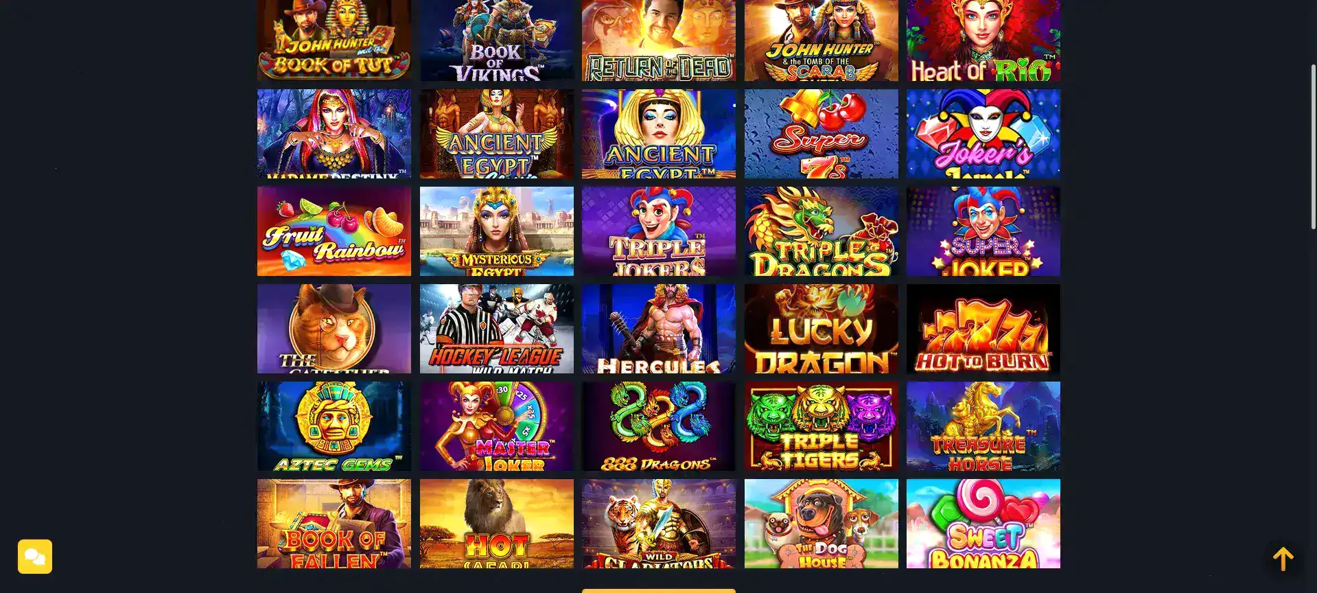 Интерфейс Spin Bounty casino на планшете